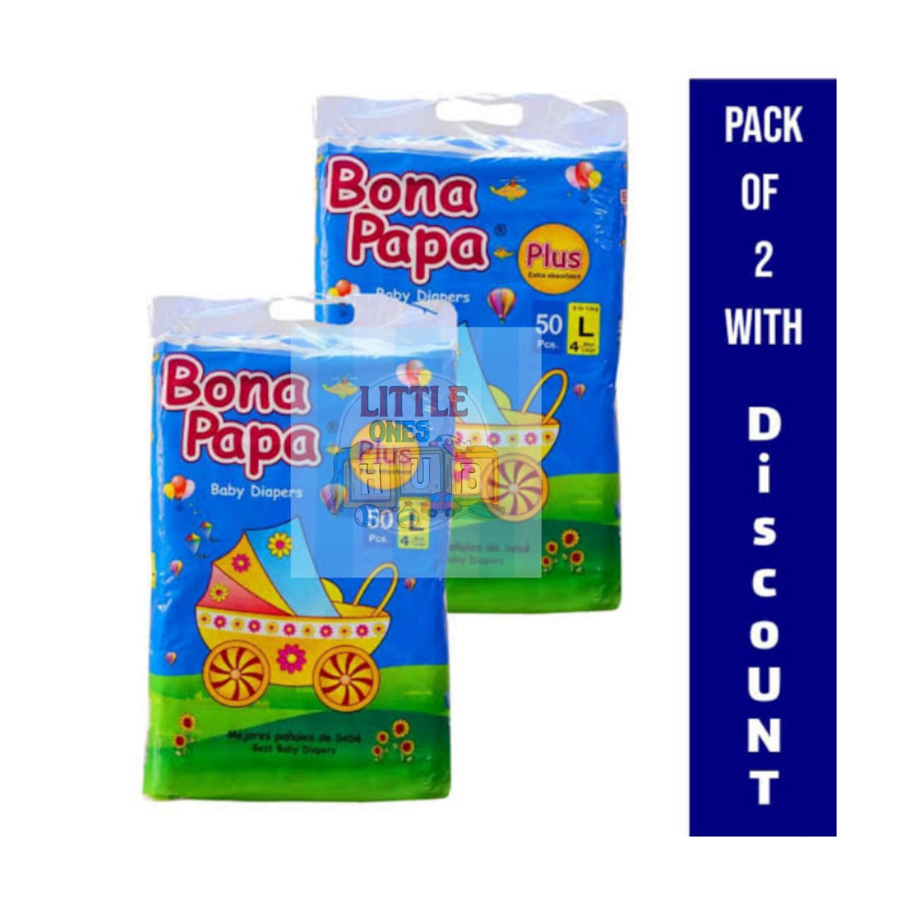 bona papa Small 3/6 kg medium 6/9 Kg large 9/14 kg xl 14/18 kg XXL 18+ k pack of 50