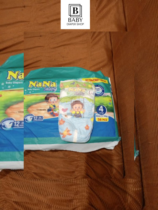 Nana Smarty Diaper Medium Size 50 Pieces Of Pack (Transepnet Packet)